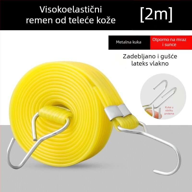 Elastični gumeni kaiš za učvršćivanje električnih vozila i motocikala, 20 mm širok, nosivost 8 kg