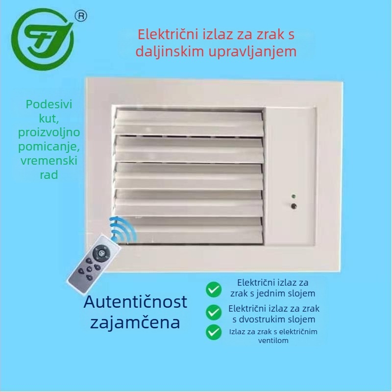 Huajiang HDF aluminijska legura, dvostruka mreža za zrak s daljinskim upravljačem