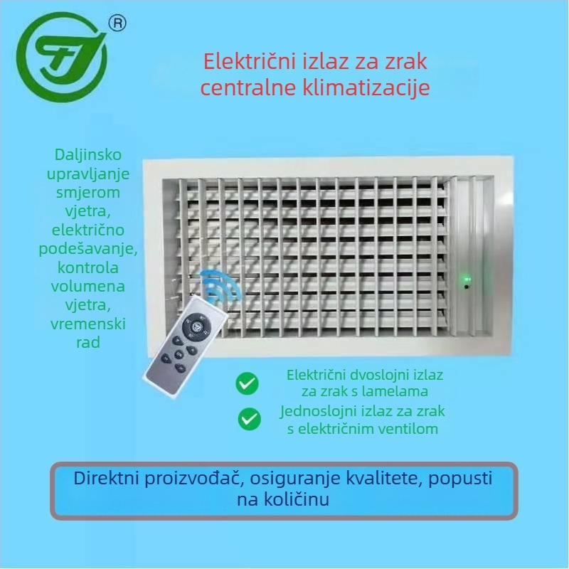 Huajiang HDF aluminijska legura, dvostruka mreža za zrak s daljinskim upravljačem
