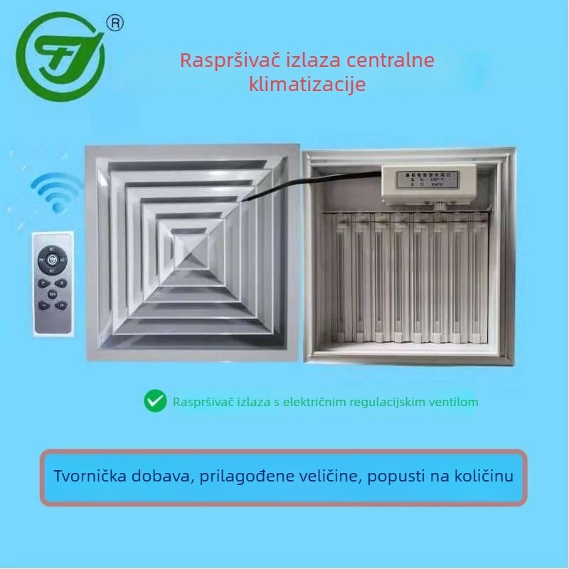 Huajiang HDF aluminijska legura, dvostruka mreža za zrak s daljinskim upravljačem