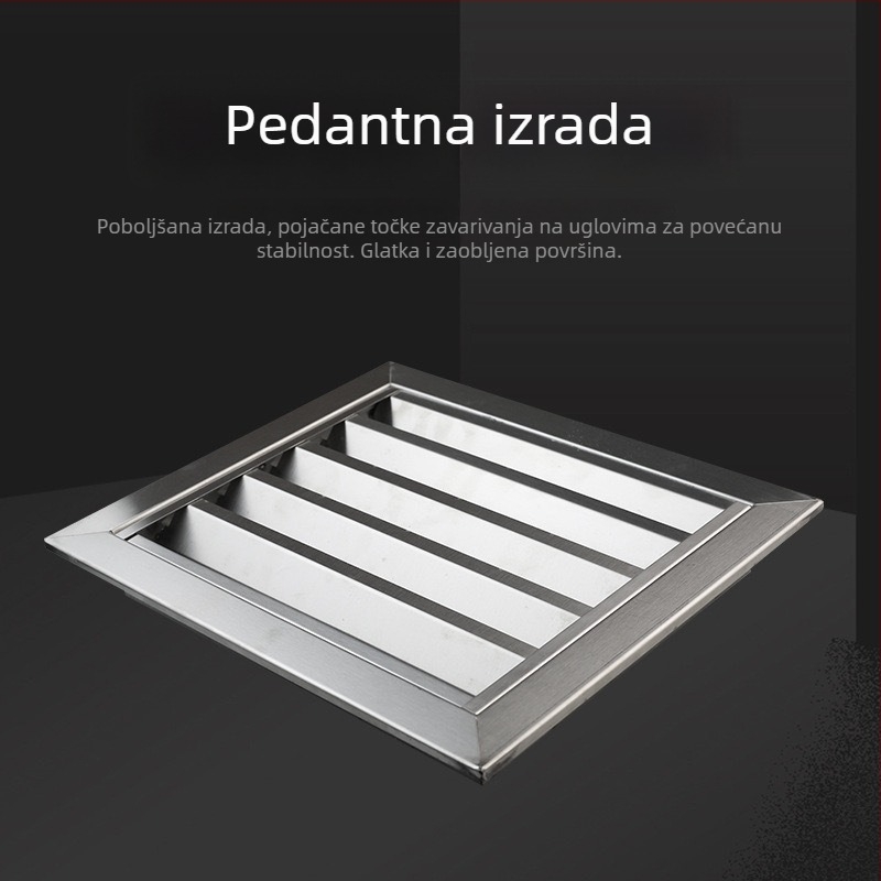 Lamela od nehrđajućeg čelika 304 za izlaz zraka i ventilaciju, dekorativno