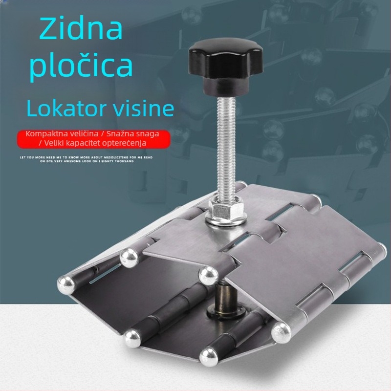 Alat za podizanje pločica s prilagodbom visine u kutu i niveliranjem pločica – pomoćni alat