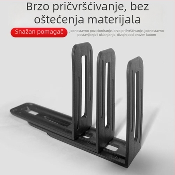 Alat za niveliranje pločica s hvatalom u kutu – pomoćni alat za postavljanje pločica, pozicioniranje i niveliranje spojeva, kutni nivelator