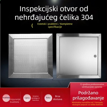 Poklop za održavanje od nehrđajućeg čelika 304 za HVAC i cijevi, dekorativni panel s magnetskim zatvaranjem – protupožarna vrata