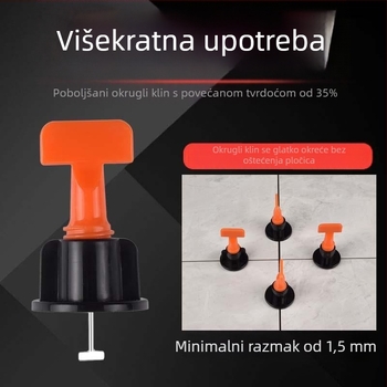 Križasti klipovi za niveliranje pločica – plastični razmaci za fuge podova