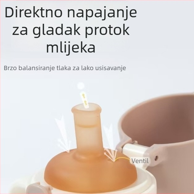 Widie Bear Pribor za bradavicu i slamku za bočicu, silikon s nano-srebrom, širokog otvora, univerzalno