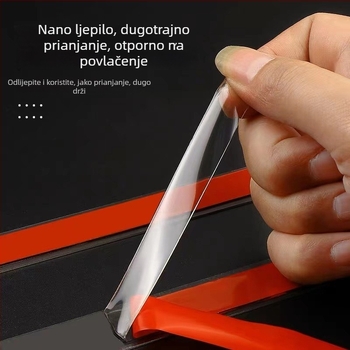 Samo-ljepljiva dekorativna traka od nehrđajućeg čelika s crnim titan završnim slojem za stropove i zidove.