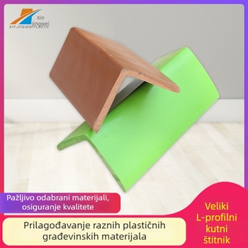 PVC plastični zaštitnik kuta, L-oblik rubna traka za zaštitu kutova i stepenica