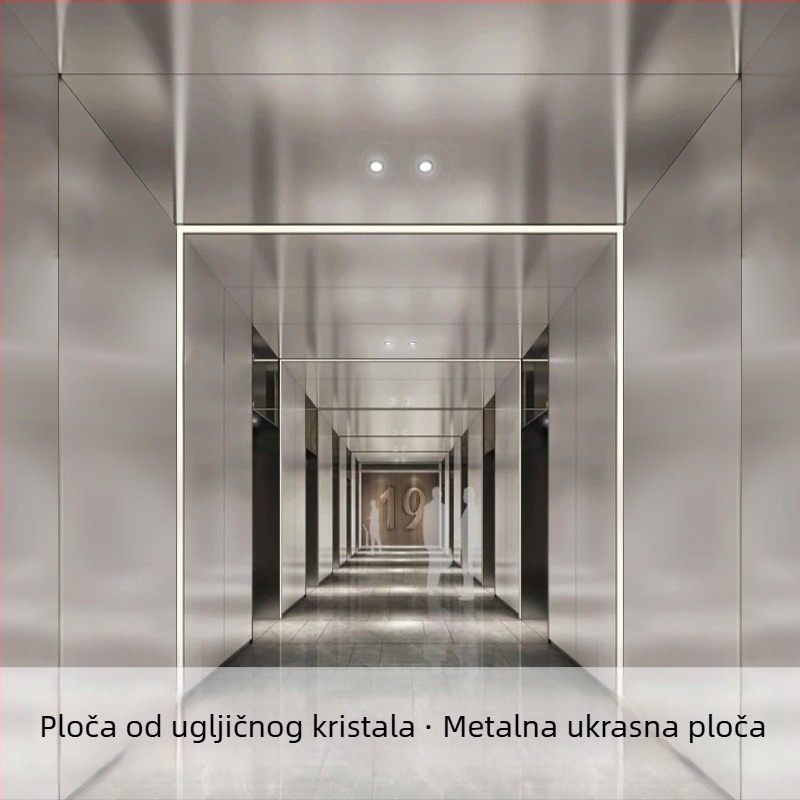 WPC drveni furnir integrirani zidni panel s pločom ugljikovog kristala – bezšavni spojni panel za hotelsku dekoraciju