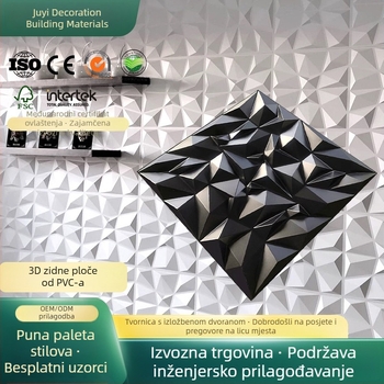 PVC 3D zidni paneli — dekorativni reljefni zidni panel za dnevni boravak