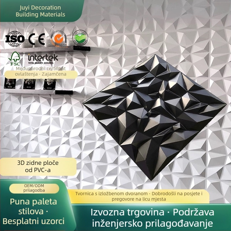 PVC 3D zidni paneli — dekorativni reljefni zidni panel za dnevni boravak