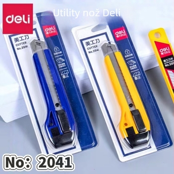 2041 Veliki višenamjenski nož, 18 mm oštrica, za rezanje tapeta i papira, plastična ručka, držač noža za industrijsku obradu drva