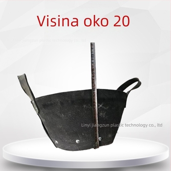 Gusta velika gumena kanta za cement na gradilištu, gumena kanta od pneumatika, vodootporna kalupa za beton