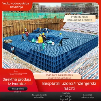 Sustav za skupljanje kišnice: PP modul za pohranu vode i Sponge City sustav recikliranja