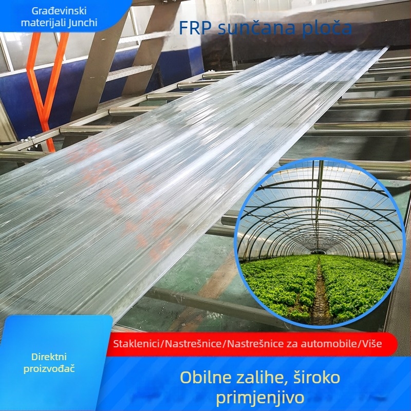 FRP krovni paneli za osvjetljenje, prozirne ploče, 900-typ velikog vala