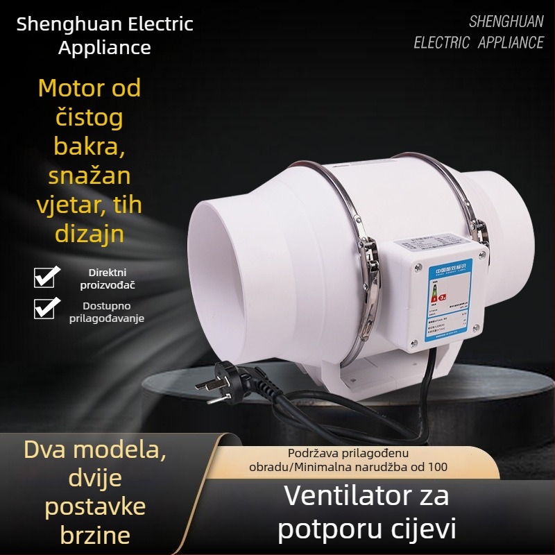 DPT-200 kanalni ventilator – snažan i tih kuhinjski odvod zraka