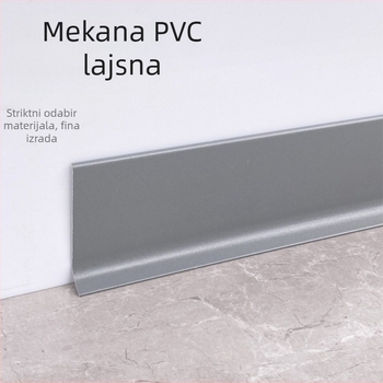 Mekana PVC lajsna za zid, samoljepljiva, dekorativni kutni trak, jedne boje, širine 5/8/10 cm