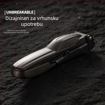 Kreativni automobilni kliješta za nokte od nehrđajućeg čelika s kutijom protiv prskanja – veliki kliješta za manikuru