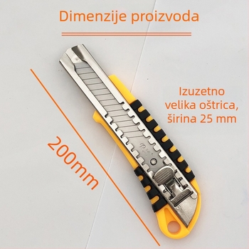 Veliki nož za umjetničku izradu s 25 mm oštricom, cijeli čelični okvir, čvrsti držač noža, industrijski papirni rezač