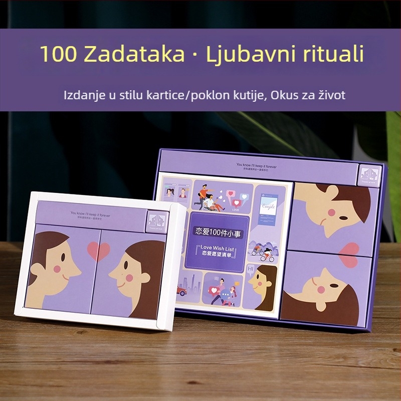 100 stvari koje parovi mogu raditi zajedno — foto-album od kartona, 50 stranica
