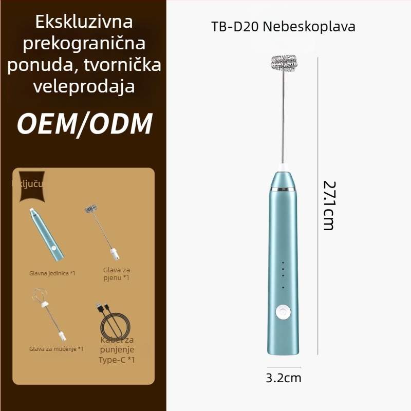 Punjački ručni mikser za jaja, šlag mikser i naparivač mlijeka za pečenje