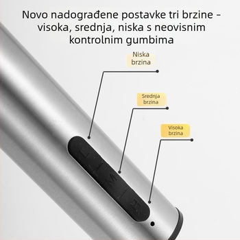 USB napajani ručni mućkalica od nehrđajućeg čelika, prijenosni kućni mikser, mini naparivač mlijeka