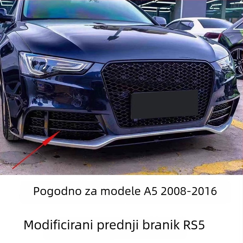 Okvir svjetla za maglu Audi RS5, kompatibilan s 08-16 A5/S5/RS5, sjajna crna obruba, dio 8T0807681