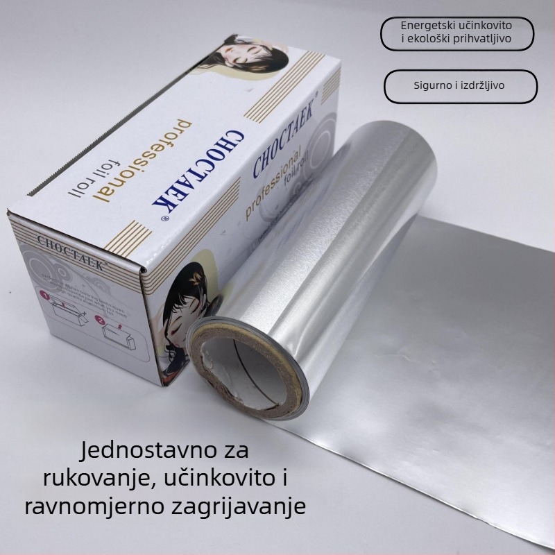 Aluminijska folija za kosu za pramenove i bojanje, za salonsku upotrebu