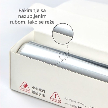 Teška aluminijska folija za roštiljanje i pečenje, otporna na pećnicu i air fryer.