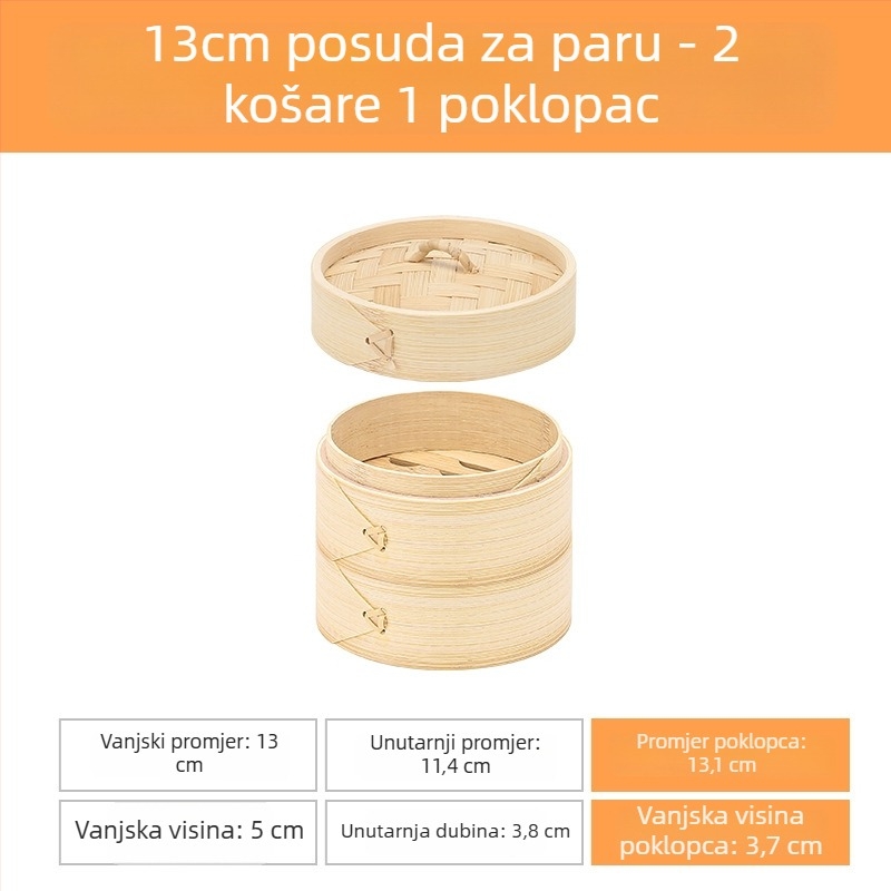 Bambusova parna košarica i kutija za bombone za vjenčanje, kineska tradicionalna svečana dekoracija, višenamjenski dodatak