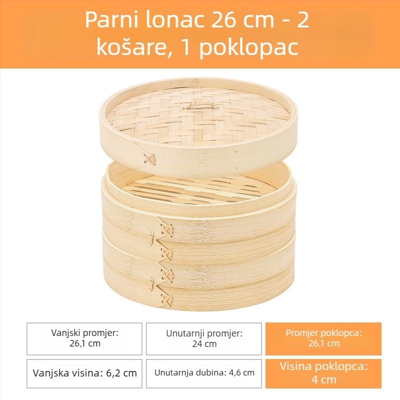 Bambusova parna košarica i kutija za bombone za vjenčanje, kineska tradicionalna svečana dekoracija, višenamjenski dodatak