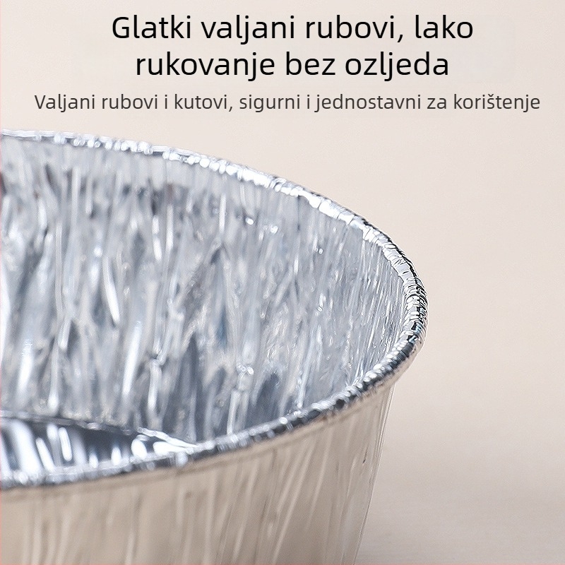 Jednokratne aluminijske posude za pečenje – kalupi za tartaletke i mini kolače, oblik krizanteme