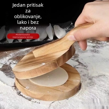 Drveni alat za izradu tijesta za knedle, kalup za tijesto, ručna lis za tijesto
