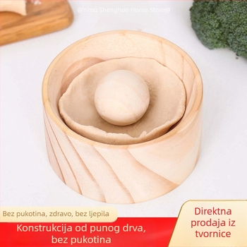 Drveni alat za oblikovanje okruglih listova tijesta za knedle i mochi – brzo ručno oblikovanje