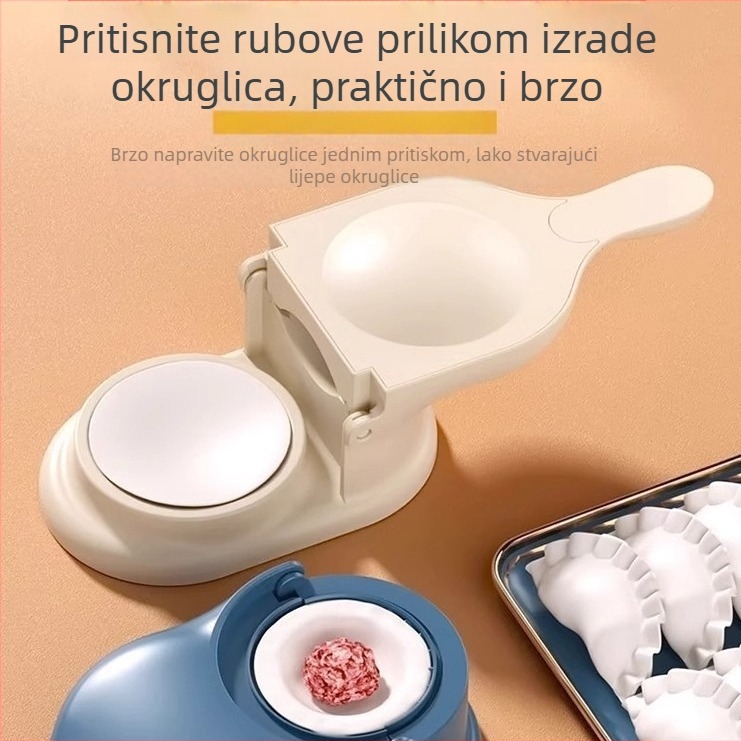 Stroj sve-u-jednom za izradu knedli i listova tijesta — kompaktnog dizajna, mali valjak i presa za tijesto, potpuno automatski