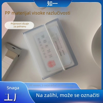 Na skladištu: prenosni PP album za pohranu malih kartica i dodataka, s remenom, 3-inčni organizator kartica