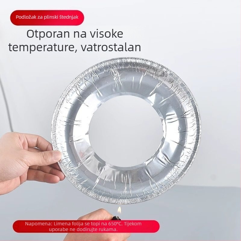 Nova masno otpornu podlogu za plinski plamenik, termo-otporan aluminijska folija pokrov, zaštita štednjaka