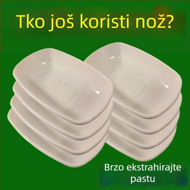 Ručni mlinac za češnjak i đumbir s ugrađenim spremnikom – višefunkcionalni kuhinjski alat za pastu od češnjaka, sok od đumbira i pire od yam
