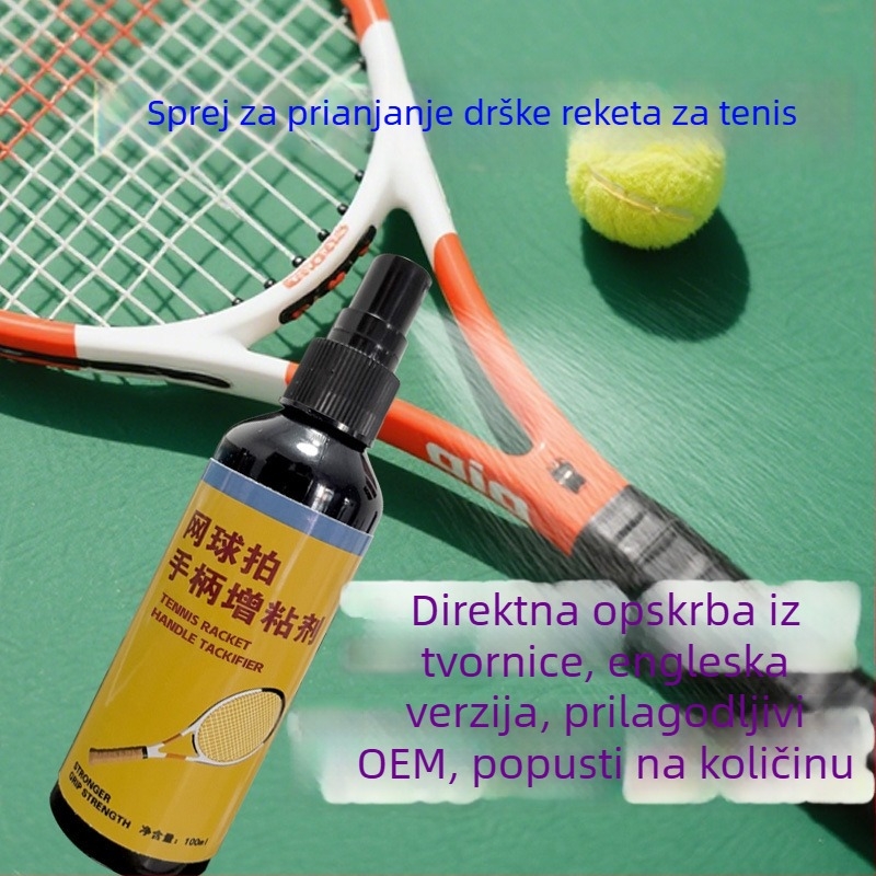 Sprej za gripu ručke teniske rekete, prilagodljiv i prenosan