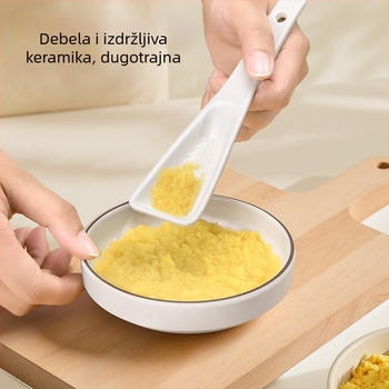 Keramički mlin za đumbir i češnjak, ručni zdrobljivač za pastu, alat uz žlicu