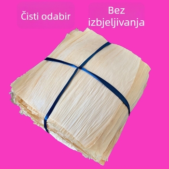 Kukuruzni listovi za parenje peciva, svježi listovi i ručno pletene sušene ljuske kukuruze