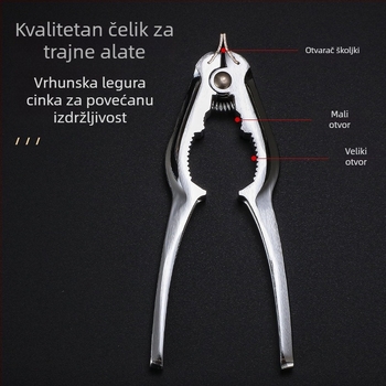 Kuhinjski alat za otvaranje školjki – kliješta od cinkove legure