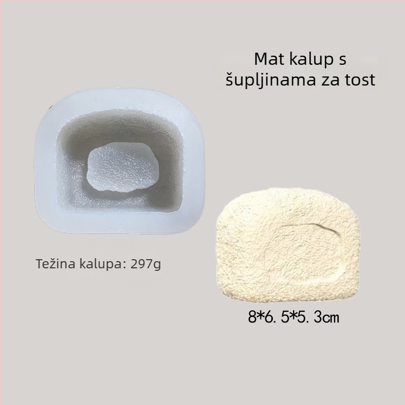 Silicijska kalupa za pečenje za parene mliječne kiflice i puding, kalupa za tijesto, šuplja okrugla kalupa za tost i tortu