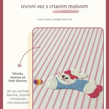 Dječja posteljina od 100% pamuka, debela gruba tkanina, zaštita madraca