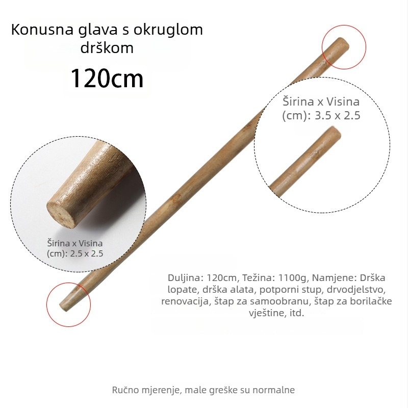 Nehrđajući čelik, debela četvrtasta glava spatule za kantine i školske kuhinje, velika duga kuhinjska spatula s okruglom glavom