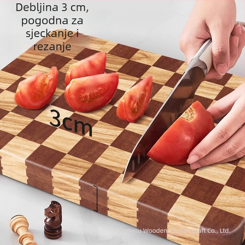 Daska za rezanje od akacijina drveta za kuhinju, za voće