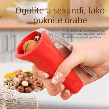 Kužno oblikovan otvarač za orahe za kućnu upotrebu, alat za otvaranje ljuske lješnjaka, štedni alat za orahe, otvarač ljuske pekana