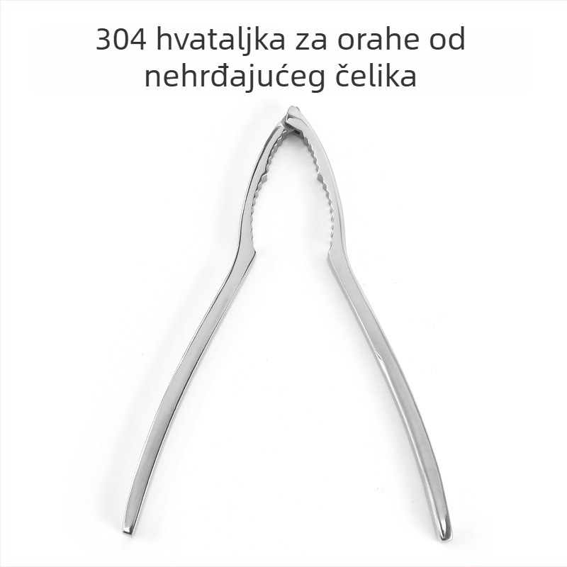 304 nehrđajući čelik – kliješta za orahe i odvijač ljuske, kuhinjski dodatak s oglednim završetkom