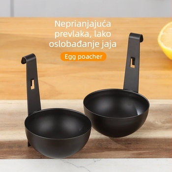 Nehrđajući čelični visoki kuhalo za jaja – za poširana jaja i mekano kuhana jaja, posuda za parenje