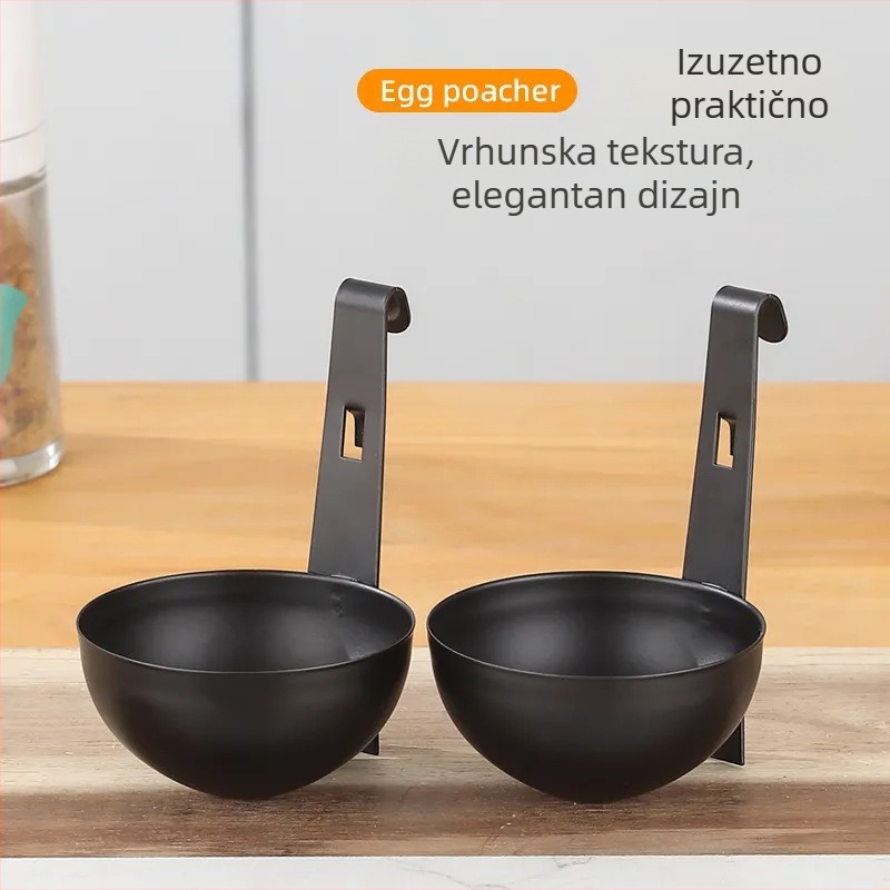 Nehrđajući čelični visoki kuhalo za jaja – za poširana jaja i mekano kuhana jaja, posuda za parenje